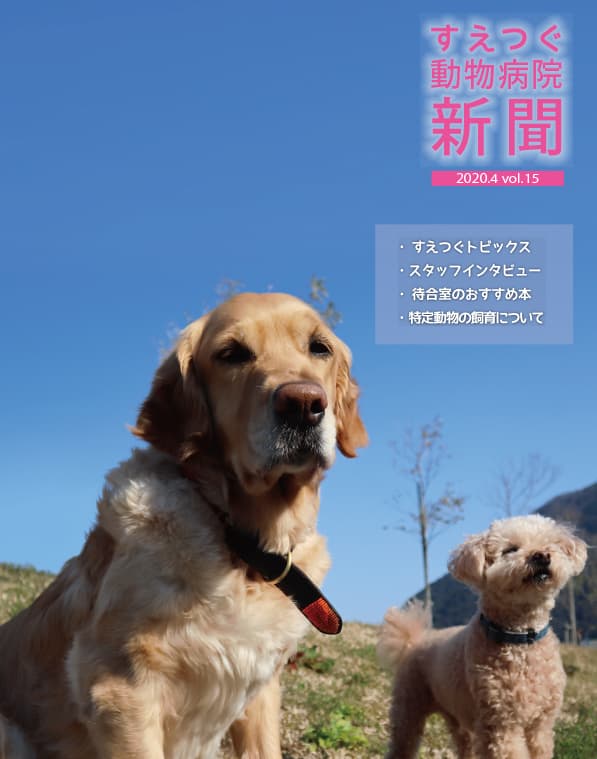 すえつぐ動物病院新聞2020年4月号(第15号)ができました